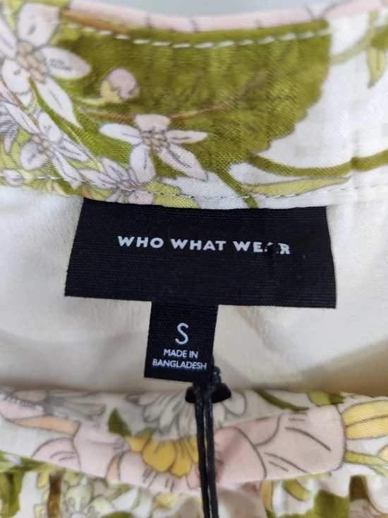 Floral Square-Neck Smock Dress  Size S #boho #cottagecore #fairy #festive - Picture 3 of 5